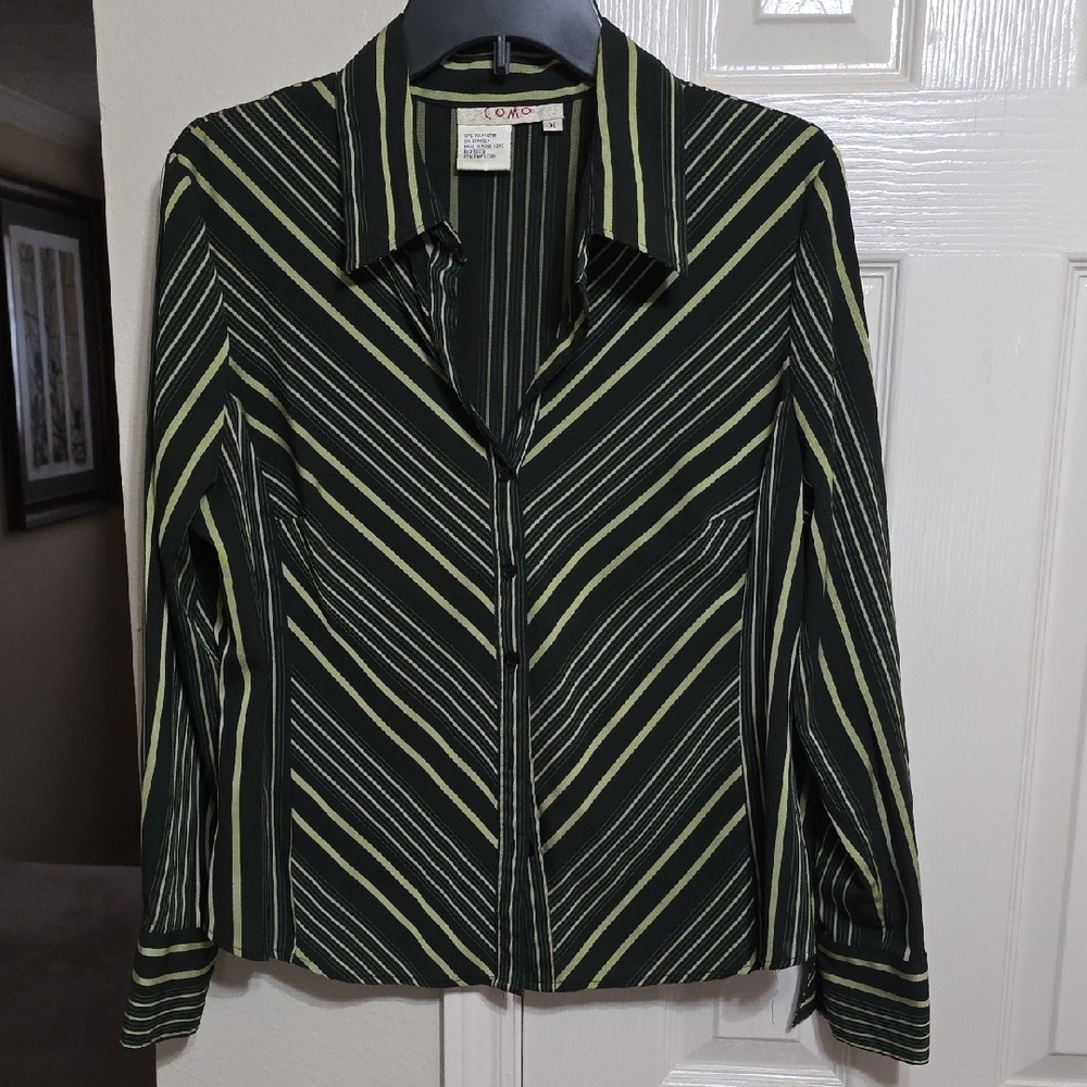 Stylish Striped Button Down Shirt